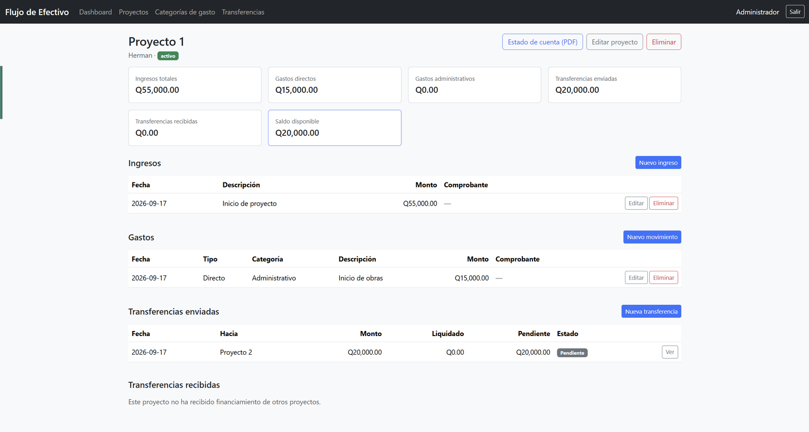 Captura de pantalla de Libreta financiera